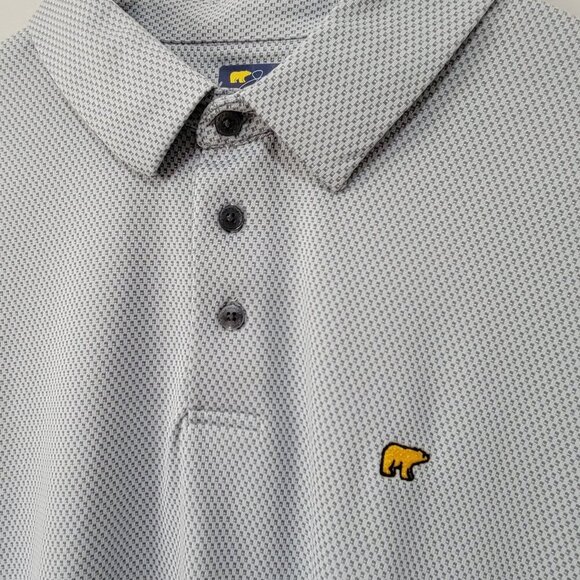 Jack Nicklaus Polo Golf Shirt XL Men's Golden Bear Collection Gray Textured - Picture 2 of 4